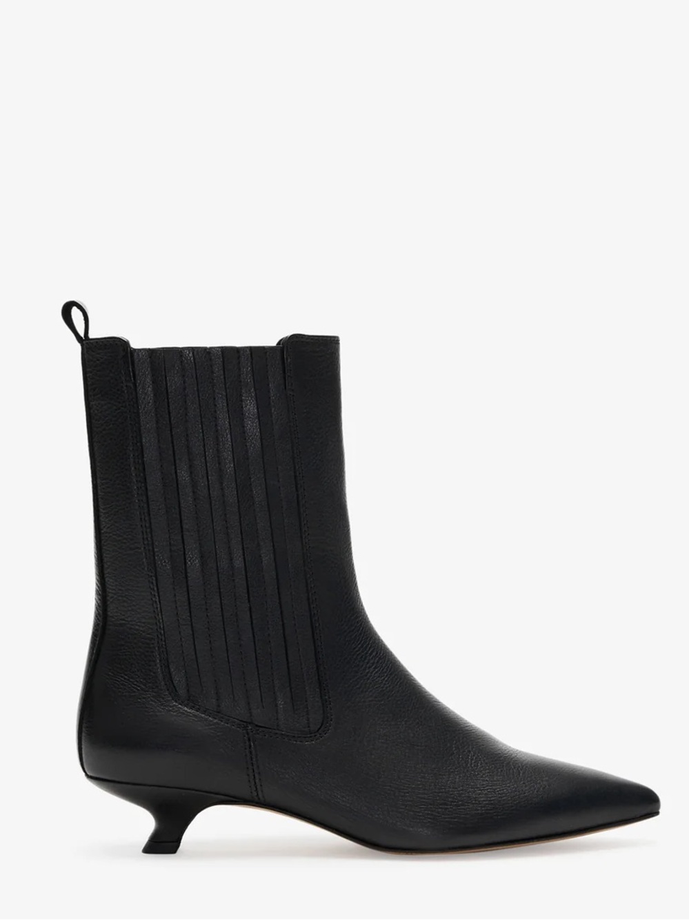 Marcella Gemma Leather Kitten Heel Boots